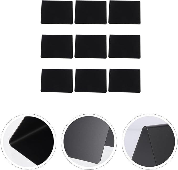 COHEALI 10pcs Mini Acrylic Desktop Message Blackboards Erasable Chalkboard Signs - Image 7