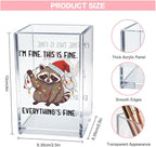 Vgrti I'm Fine This Is Fine Acrylic Cosmetic Pencil Pen Holder Cup, Funny - Image 2