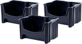 mighty tuff jumbo stackable storage bins, pack of, main product view