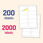 200 Sheets, Printable White Sticker Labels, Laser/Inkjet Printing - Image 8
