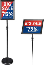 Banzoni Standing Sign Holder | Adjustable Pedestal Signage Stand by Unknown