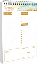 To Do List Notebook Daily Planner A5 CheckList Pad 52 Sheets, 5.9" x 8.2" Daily by CHARMGIFTBOX