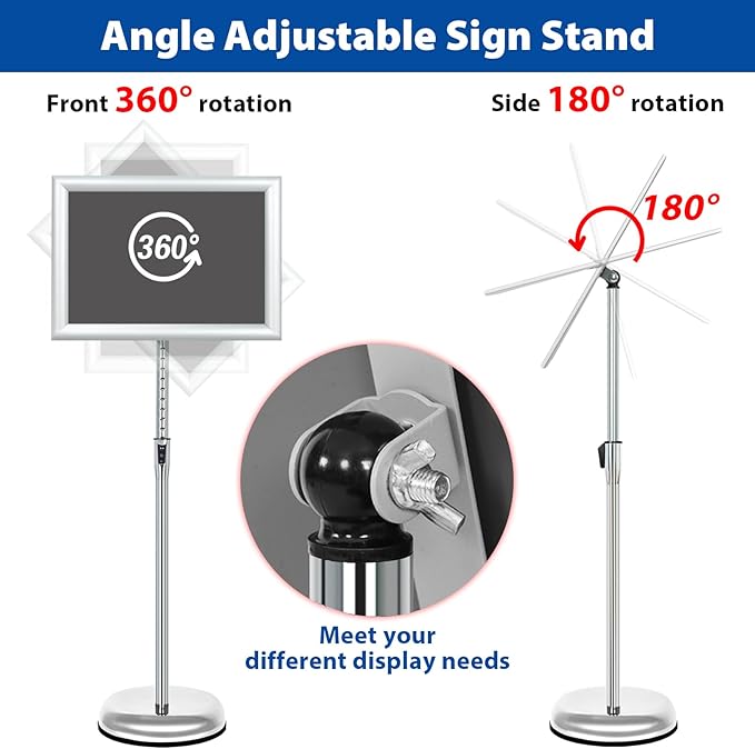 VAIIGO 6Packs Floor Standing Sign Holder Stands - Image 4