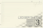 BookFactory Ledger Sheets/Large 3 Column Accounting Ledger Columnar Loose Leaf by BookFactory