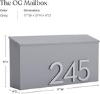 post & porch The OG Mailbox | Wall Mounted Mailbox | Black/Brown/White/Grey - Image 2