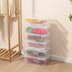 Naivees Shoe Storage Box Clear Plastic Stackable Storage box - Image 4