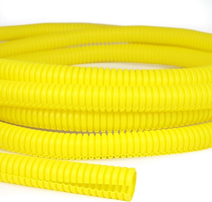 Split Wire Loom Tubing, 25ft Cord Protectors from Pets No Chew, Flexible Wire by ConveniencetoYourLife
