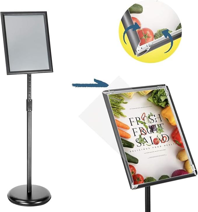 SENZHIYI Adjustable Poster Stand Holder 11x17 Inch, 360 Degree Rotation - Image 2