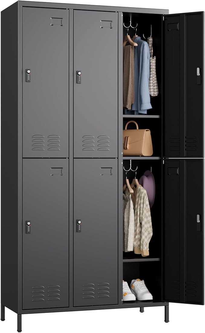 SUPEER 6 Doors Metal Locker for Employees by SUPEER