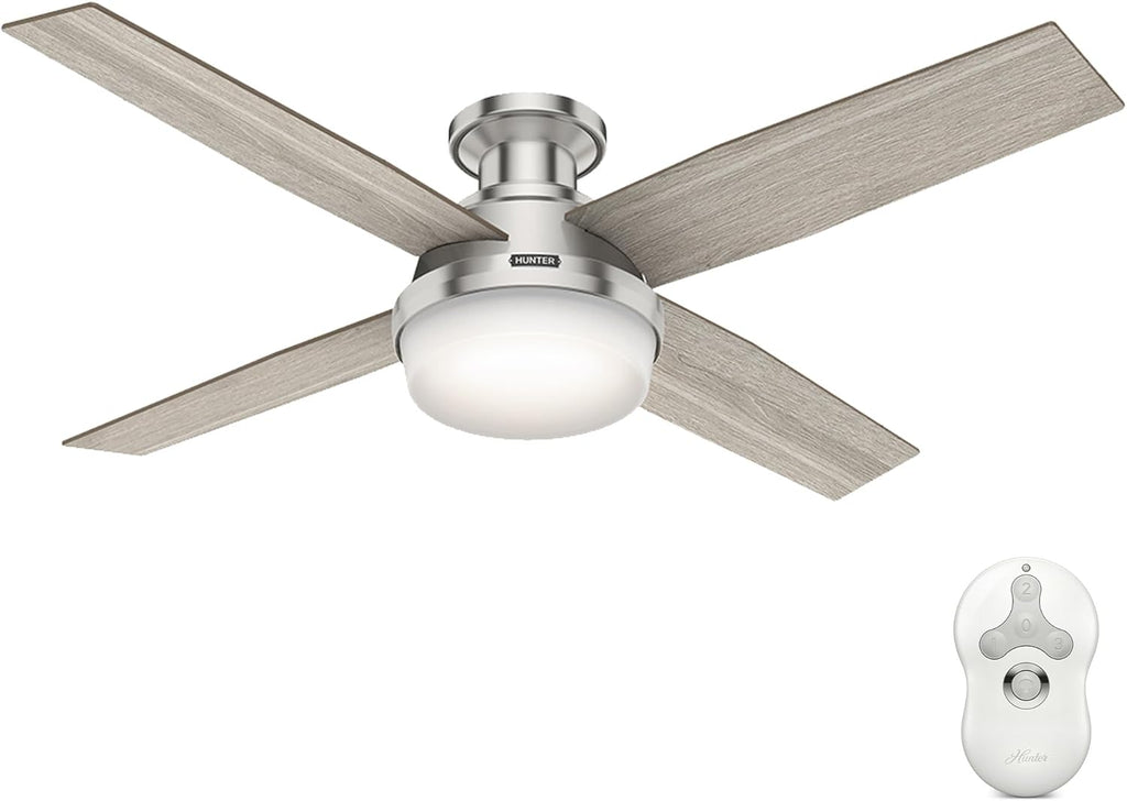 hunter dempsey, indoor, ceiling fan, modern, 52 inch, main product view