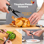 Titanium Coated Kitchen Shears by Gidli - Image 7