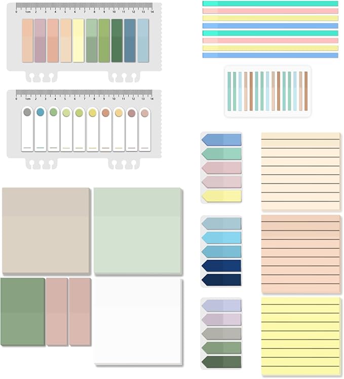 BAYTORY 1610 Sheets Transparent Sticky Notes by BAYTORY