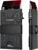 RUNBOX Slim Card Holder Wallet for Men, Minimalist RFID Blocking Wallet by RUNBOX