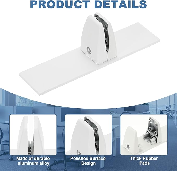 PATIKIL 1.8x1.3x2.5" Desk Divider Support Clamp - Image 4