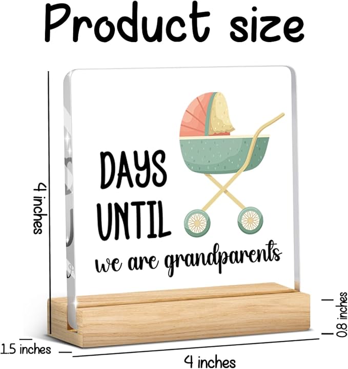 Cool Gifts for New Grandparents, Pregnancy Announcement for Grandparents - Image 3