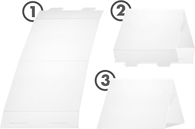 20 Pack Modern White Reserved Table Sign - Image 4