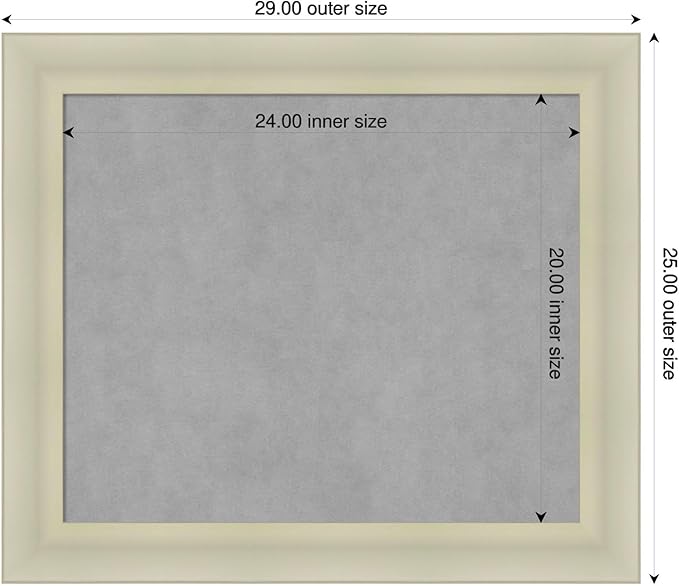 Amanti Art Silver Framed Magnetic Board 25x29 Medium Vision Board - Image 2