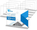 EHWINE 10 Pack Acrylic Sign Holder 8.5 x 11 Horizontal, Double-Sided Stand up by EHWINE