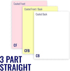 Superior 8.5 x 11 Carbonless Paper, 3 Part Straight, 1340 Sets - Image 2