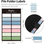 SKYDUE 8 Pockets Expanding File Folders, Accordion Folders, Portable Paper Bill - Image 4