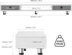 Fenge Dual Monitor Stand with 2 Drawers, 42.5 Inches Large Computer Riser - Image 3
