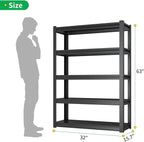 CBCNWR 63''H Garage Storage Shelves, 1800LBS Steel Heavy Duty Storage Shelves - Image 2
