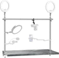 Overhead Camera Mount Rig, Adjustable Aluminum Tabletop Platform