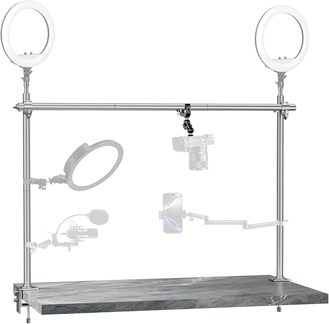 Overhead Camera Mount Rig, Adjustable Aluminum Tabletop Platform by EMART