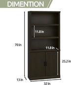 blini 5 Shelf Tall Bookcase - Image 2