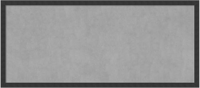 Amanti Art Black Framed Magnetic Board 22x50 Oversize Vision Board by AmantiArt