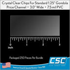 Clip Strip Corp. Price/Data Channel Label Holder Chips, 7.5 Mil Thick, Gondola - Image 6