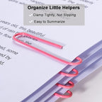 Vinaco Paper Clips Pink, Durable & Rustproof, Coated Paper Clip Great - Image 4