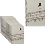 10 Pcs Music Notebook, Music Staff Notebook, 50 Sheets/100 Pages Blank Sheet by Unknown