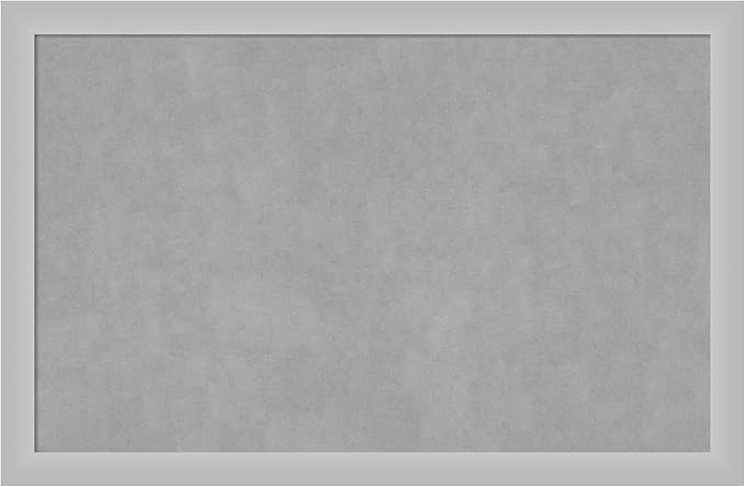 Amanti Art Silver Framed Magnetic Board 23x35 Large Vision Board by AmantiArt