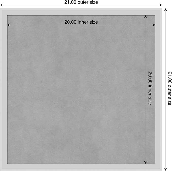 Amanti Art Silver Framed Magnetic Board 21x21 Medium Vision Board - Image 2
