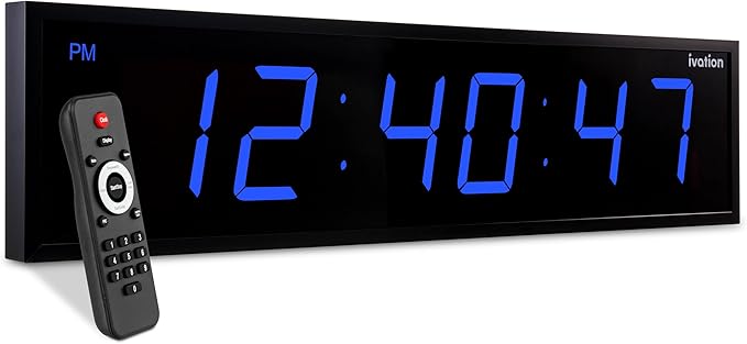Ivation Oversized 36" Large Digital LED Clock | Big Digital Clock by Ivation