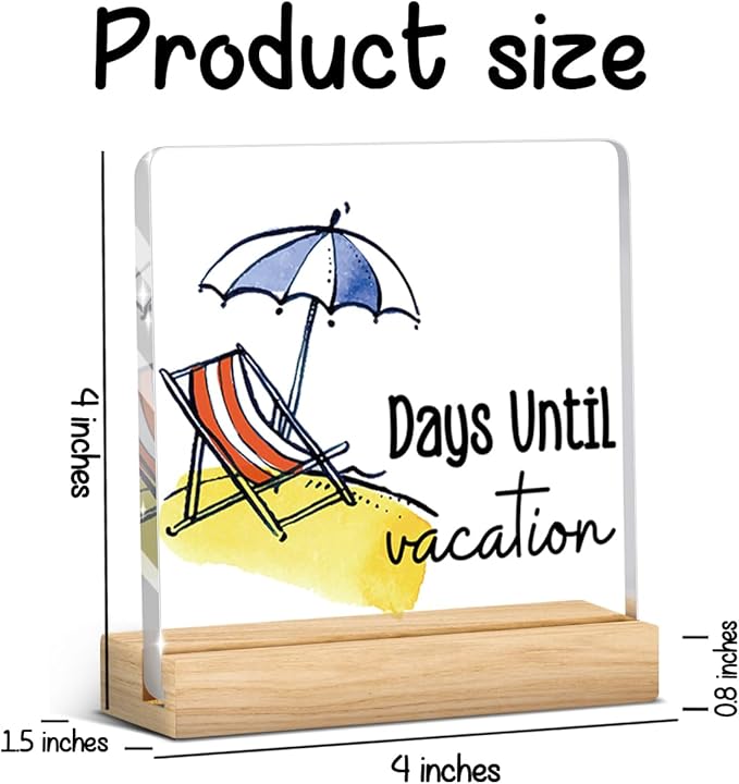 Funny Vacation Countdown Gifts for Women Men, Halloween Christmas Holiday Gifts - Image 3