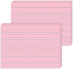 JINMIKEJI Pink Ruled Index Cards 5x7 Inch by JINMIKEJI