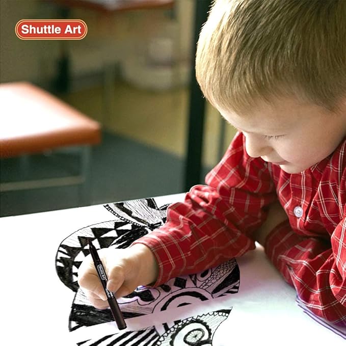 Shuttle Art Dry Erase Markers, 15 Pack Black Magnetic Whiteboard Markers - Image 7