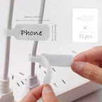 Trilancer Reusable Cable Cord Wire Labels, Hook&Loop Closure, - Image 3