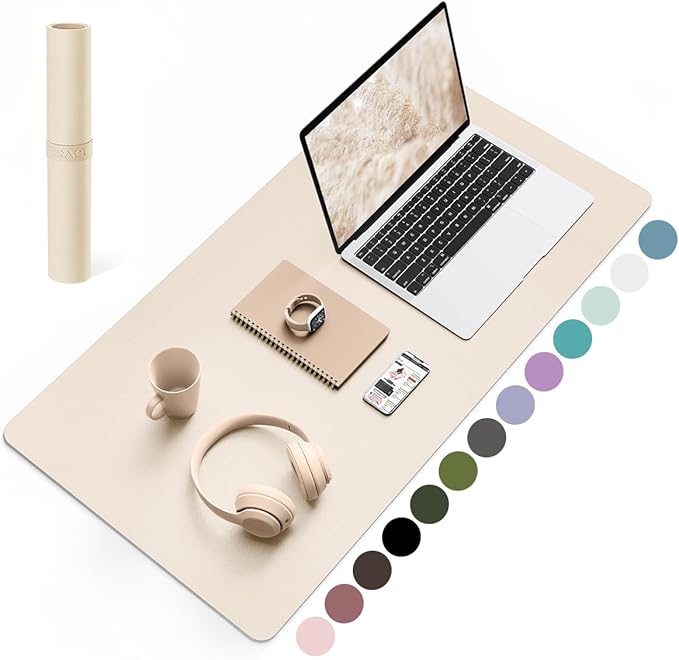 YSAGi Non-Slip Leather Desk Pad, Desk Matt by YSAGi
