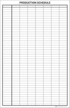 Production Schedule Portrait Whiteboard 48" x 36" - Image 2