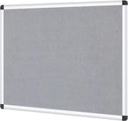 VIZ-PRO Notice Board Felt Gray, 48 X 36 Inches by VIZ-PRO