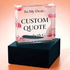 Personalized Gifts, Custom Quote Block Letter Board, Crystal-Clear Acrylic - Image 4