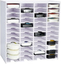 Krafetto 48 Grids Ink Pad Storage Rack, Wall-mountable Stamp Pad Organizer by Krafetto