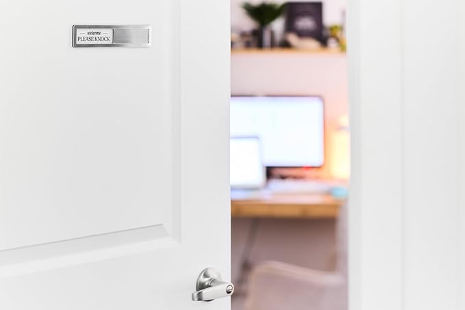 Stainless Steel Do Not Disturb Sign, Premium Please Knock Welcome Signs - Image 5
