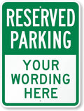 SmartSign 24 x 18 inch Custom “Reserved Parking” Metal Sign by SmartSign