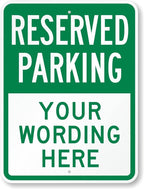 SmartSign 24 x 18 inch Custom “Reserved Parking” Metal Sign by SmartSign