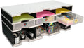 Desktop Organizer 6 Letter Tray Sorter Plus Riser Storage Base & 3 Supply by UltimateOffice