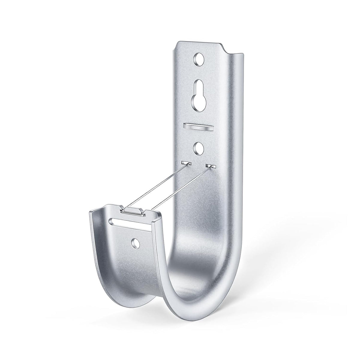 2 Inch Galvanized Steel J-Hooks with Retainer Clips, 100 Pack